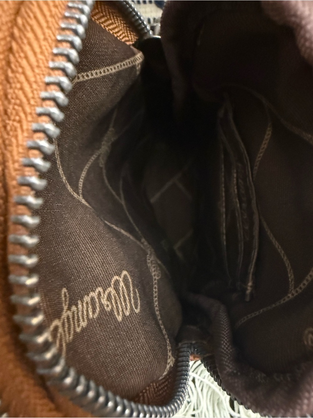🤎 Wrangler Brown Faux Leather Crossbody Sling Bag - Picture 5 of 6
